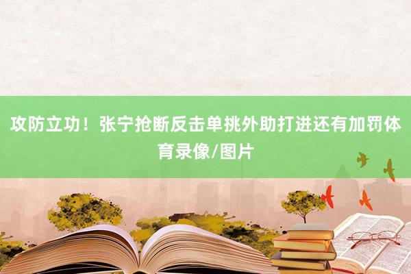 攻防立功！张宁抢断反击单挑外助打进还有加罚体育录像/图片